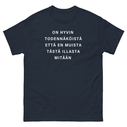 On Hyvin Todennäköistä Että En Muista